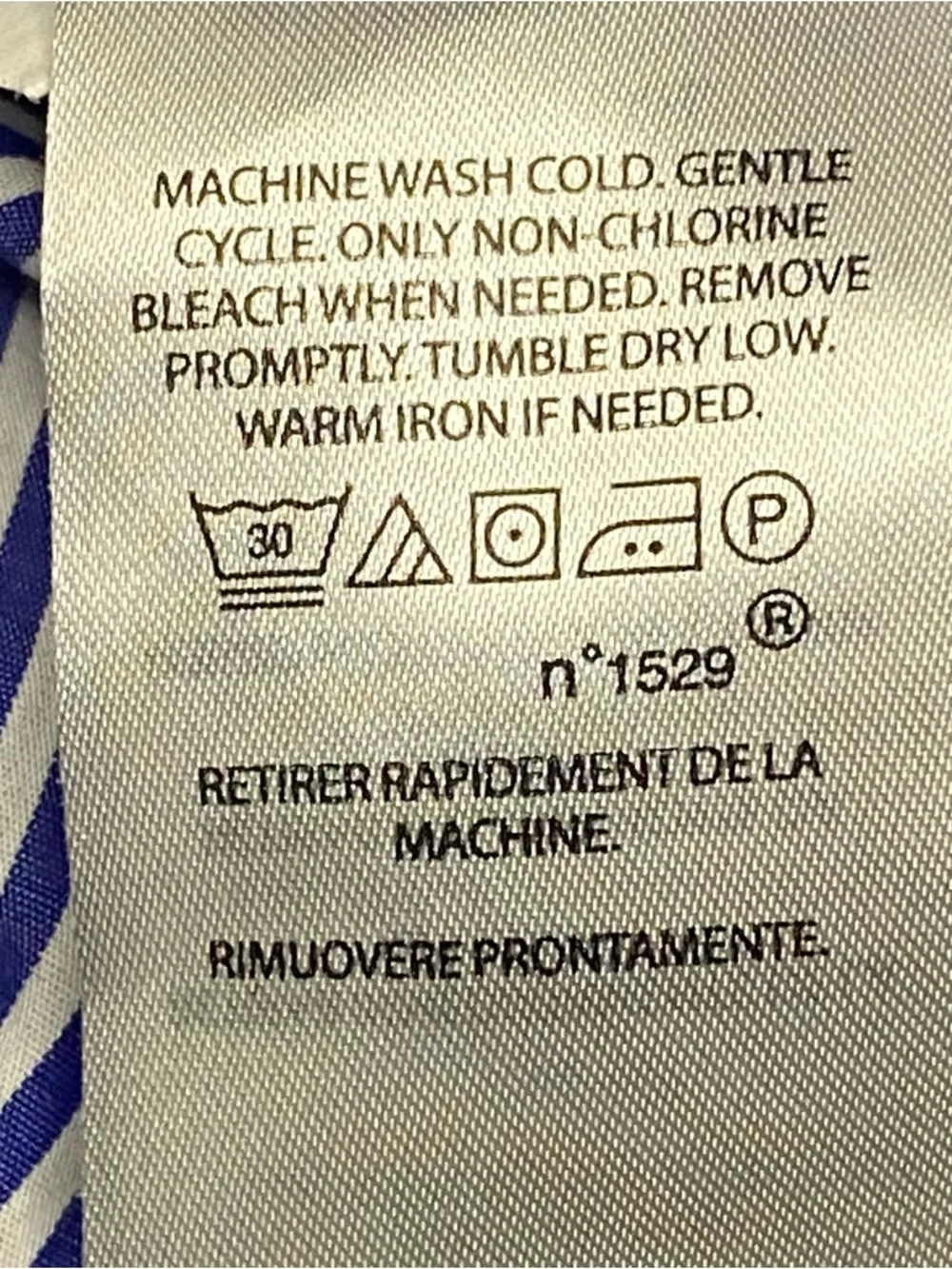 Ralph Lauren Striped Button Down Shirt Men Small Blue White Long Sleeve Preppy - Picture 7 of 10